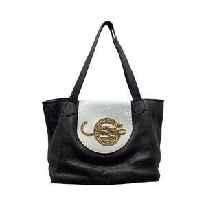 Antonio Cheban Black And White Leather Purse New